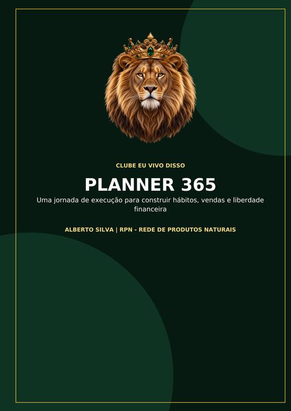 Capa de PLANNER - 365 DIAS - EU VIVO DISSO