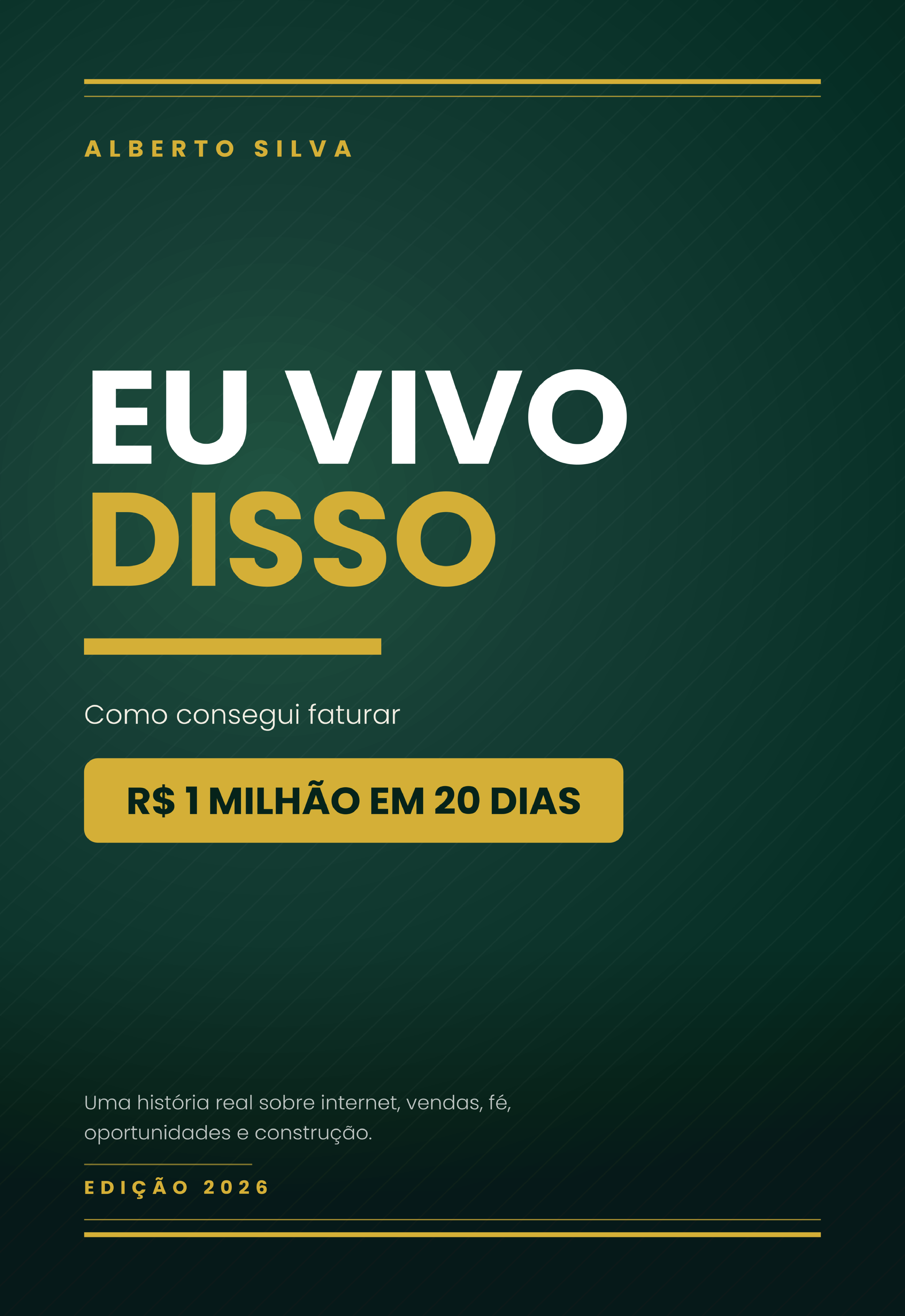Capa de LIVRO - EU VIVO DISSO